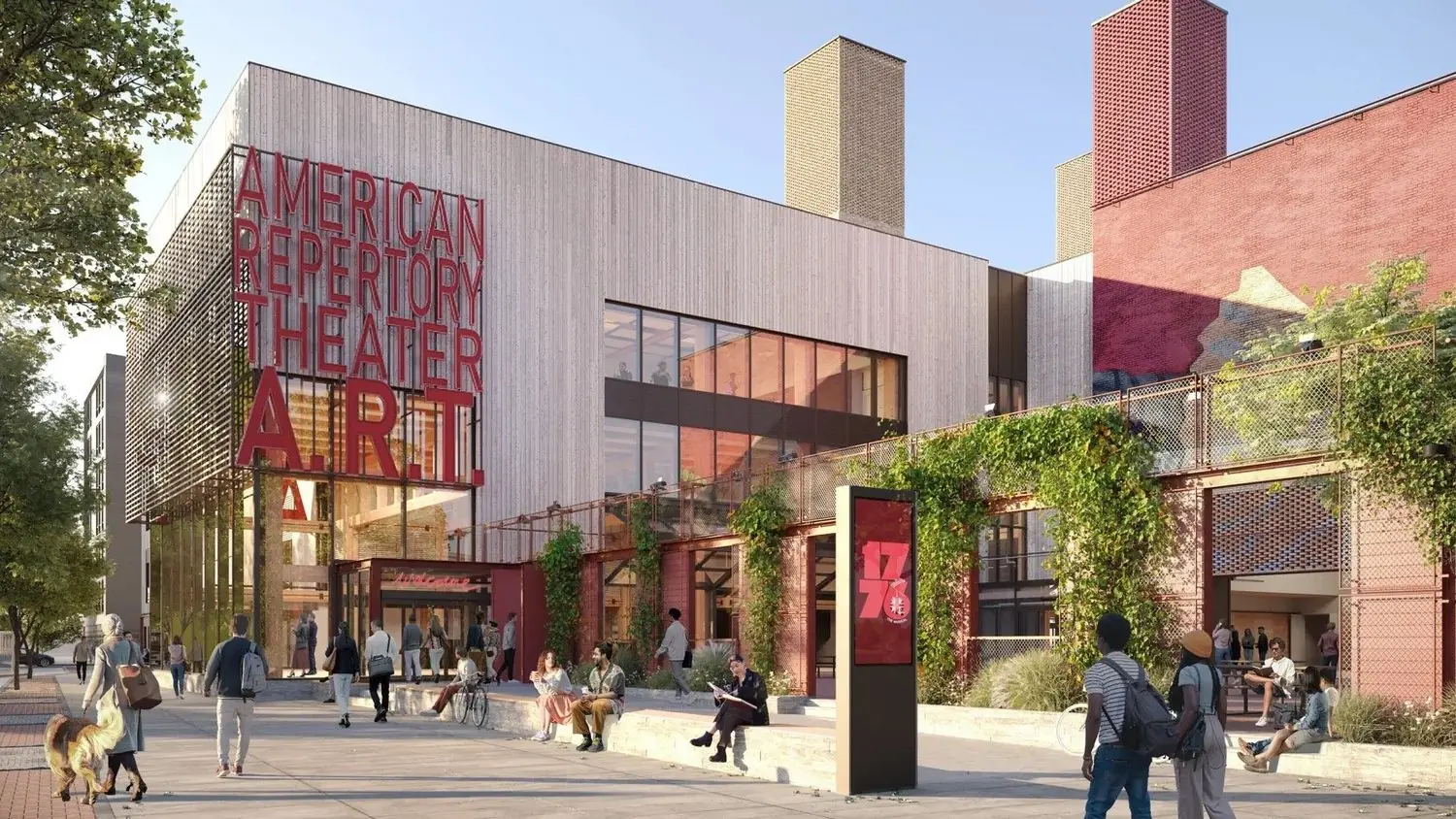 Rendering of the Harvard American Repertory Theater by Haworth Tompkins.