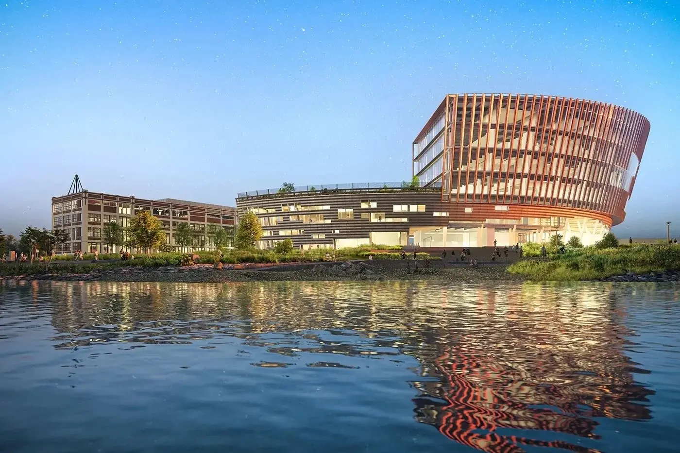 The Roux Institute at Northeastern University on the Portland, Maine waterfront.