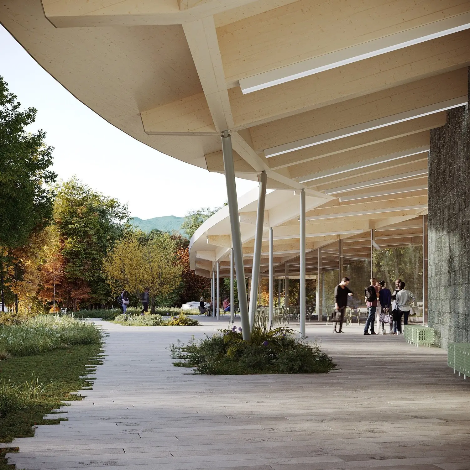Rendering of the Williams College Museum of Art by SO-IL and Perry Dean Rodgers Partners.